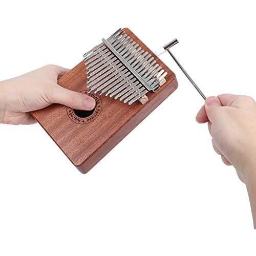  [아마존베스트]Nannday Portable Finger Harp Musical Instrument 17 Tone Mbira Kalimba for Professional Beginners for Stage Performance for Studio