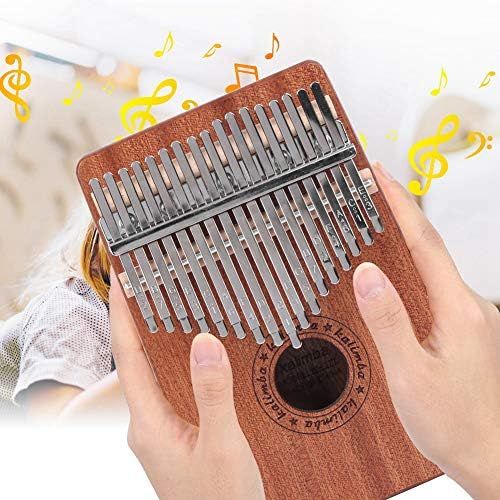  [아마존베스트]Nannday Portable Finger Harp Musical Instrument 17 Tone Mbira Kalimba for Professional Beginners for Stage Performance for Studio