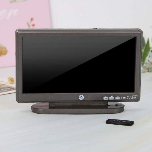  Nannday 1:12 Miniature TV Television with Remote Control Dollhouse Decoration Accessories with Remote Control