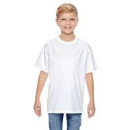 Nano-T Boys White Cotton T-shirt by Hanes