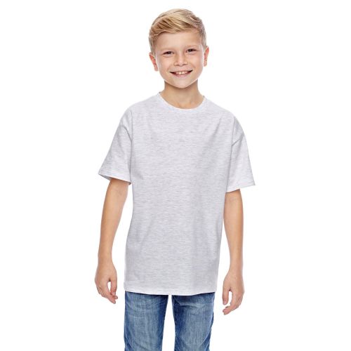  Nano-T Boys Ash T-Shirt by Hanes