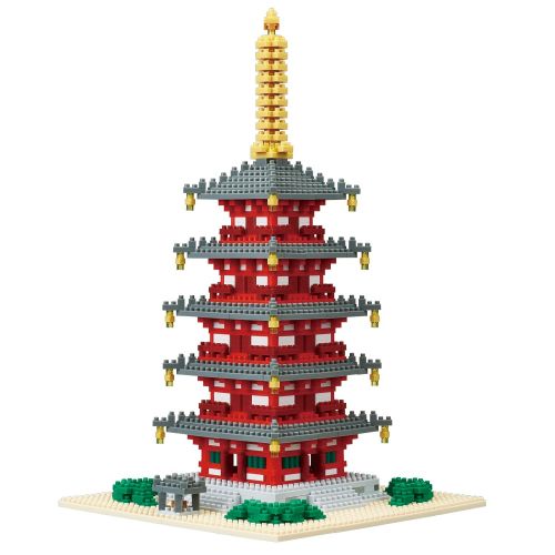  Nanoblock 5 Story Pagoda Building Set