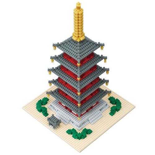  Nanoblock 5 Story Pagoda Building Set