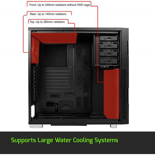  Nanoxia Deep Silence 4 Mini Tower M-ATX Case for Compact PC with Space For Full Size GPU, Black