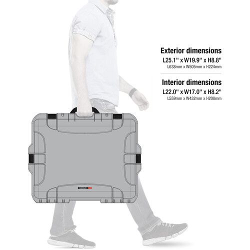  Nanuk 945 Waterproof Hard Case for DJI Phantom 4/4 Pro/4 Pro+ & Phantom 3 (Silver)