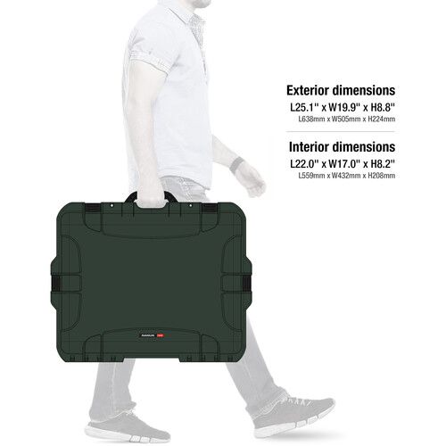  Nanuk 945 Waterproof Hard Case for DJI Phantom 4/4 Pro/4 Pro+ & Phantom 3 (Olive)