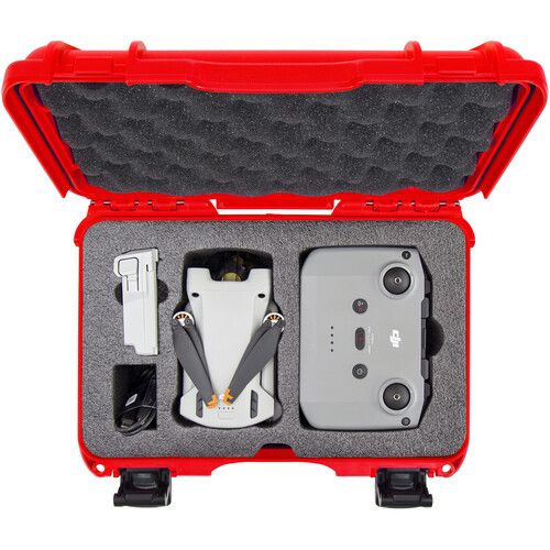  Nanuk 909 Waterproof Hard-Shell Case for DJI Mini 3 Pro & RC-N1 Remote (Red)