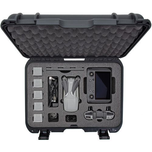  Nanuk 925 Waterproof Case with Foam for DJI Mavic Air 2, Smart Controller & Accessories (Black)