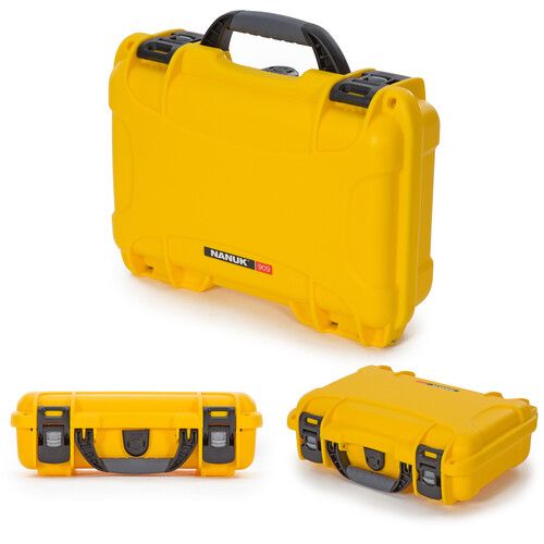  Nanuk 909 Waterproof Hard-Shell Case for DJI Mini 3 Pro & RC-N1 Remote (Yellow)