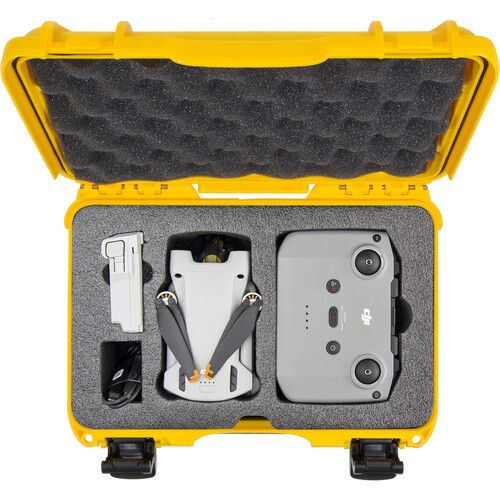  Nanuk 909 Waterproof Hard-Shell Case for DJI Mini 3 Pro & RC-N1 Remote (Yellow)