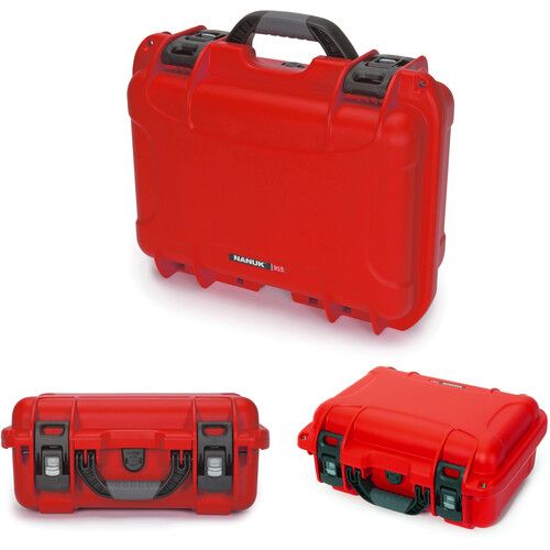  Nanuk 915 Waterproof Hard Case with Insert for DJI Air 2S Fly More Combo (Red)