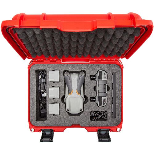  Nanuk 915 Waterproof Hard Case with Insert for DJI Air 2S Fly More Combo (Red)