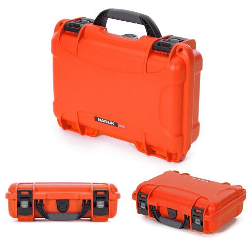  Nanuk 909 Waterproof Hard-Shell Case for DJI Mini 3 Pro & RC-N1 Remote (Orange)