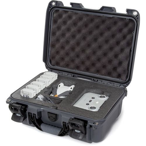  Nanuk 915 Waterproof Hard-Shell Case for DJI Mini 3 Pro & Fly More Combo (Graphite)