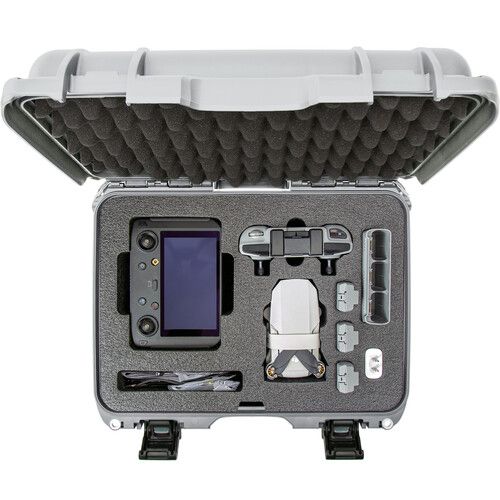  Nanuk 920 Hard-Shell Carrying Case for DJI Mavic Mini 2 with Smart Controller (Silver)