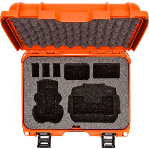  Nanuk 915 Hard-Shell Case for DJI Mini 3/Mini 4 Pro Fly More Combo (Orange)