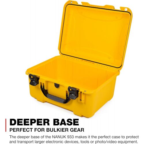  Nanuk 933 Waterproof Hard Case Empty - Yellow