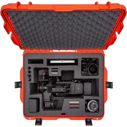  Nanuk 960 Waterproof Hard Case with Foam Insert for URSA PRO w/Wheels - Orange