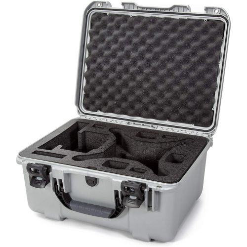  Nanuk 933 DJI Drone Waterproof Hard Case with Custom Foam Insert for The Phantom 4 Pro / 4 Pro+ / 4 Pro+ 2.0 & 4 RTK - Silver