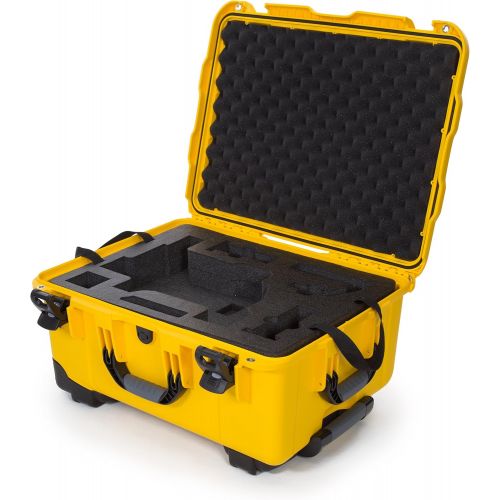  Nanuk Ronin M Waterproof Hard Case with Wheels and Custom Foam Insert for DJI Ronin M Gimbal Stabilizer Systems - Yellow