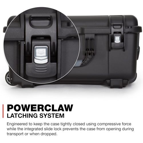  Nanuk 950 Waterproof Hard Case with Wheels and Padded Divider - Black