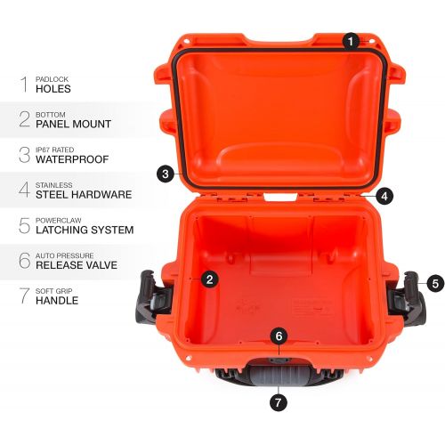  Nanuk 905 Waterproof Hard Case Empty - Orange