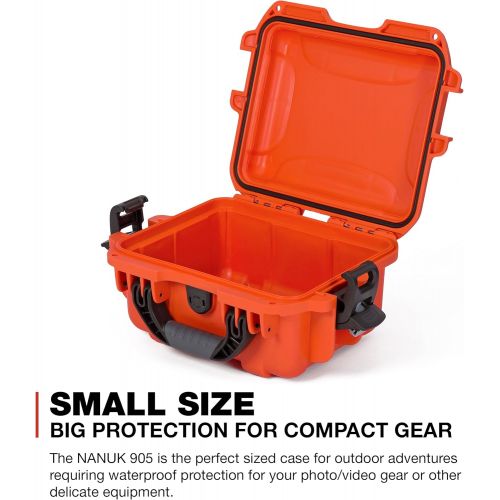  Nanuk 905 Waterproof Hard Case Empty - Orange