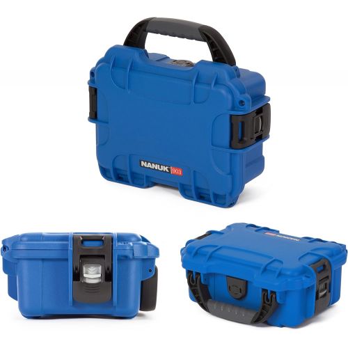  Nanuk 903 Waterproof Hard Case with Foam Insert - Blue