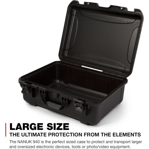  Nanuk 940 Waterproof Hard Case Empty - Black