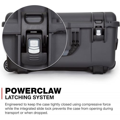  Nanuk 950 Waterproof Hard Case with Wheels and Foam Insert - Graphite