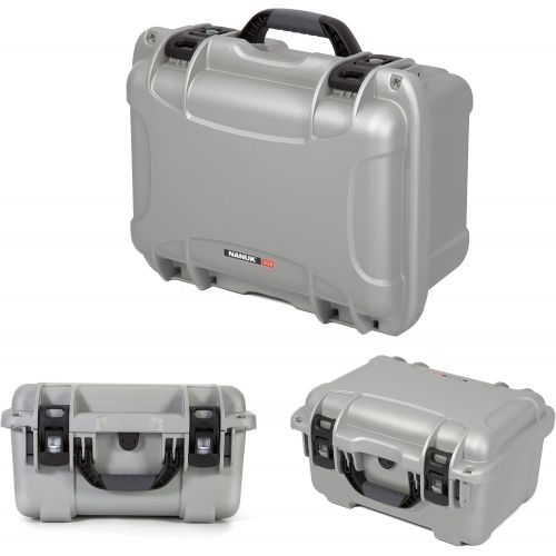  Nanuk 918 Waterproof Hard Carrying Case with Padded Dividers - Silver