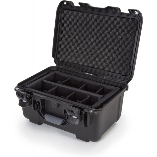  Nanuk 918 Medium Waterproof Hard Case with Padded Dividers 16.9 x 12.9 x 9.3 - Black (918-2001)