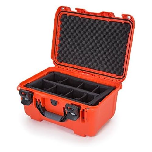  Nanuk 918 Waterproof Hard Carrying Case with Padded Dividers - Orange