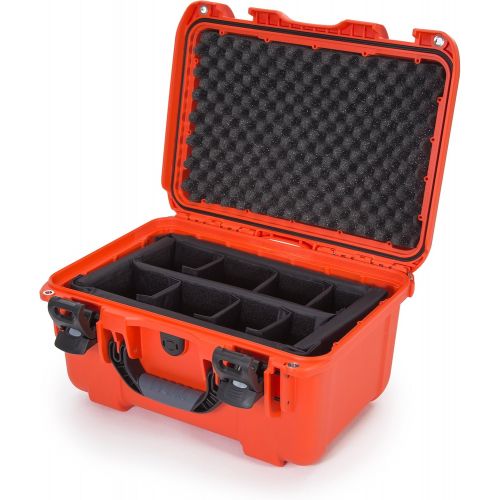  Nanuk 918 Waterproof Hard Carrying Case with Padded Dividers - Orange