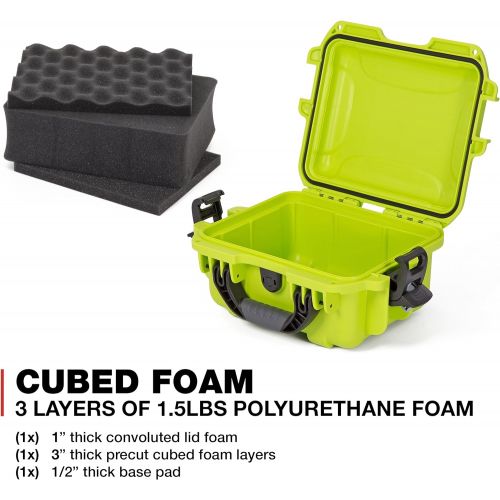  Nanuk 905 Waterproof Hard Case with Foam Insert - Lime