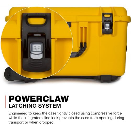 Nanuk 960 Waterproof Hard Case with Wheels and Padded Divider - Yellow