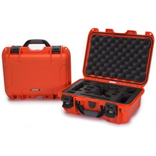  Nanuk 915 Waterproof Hard Drone Case with Custom Foam Insert for DJI Spark Flymore - Orange