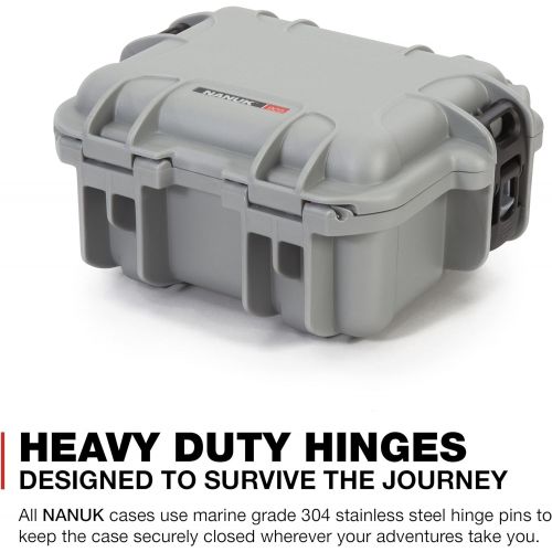  Nanuk 905 Waterproof Hard Case Empty - Silver