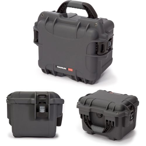 Nanuk 908 Waterproof Hard Case with Padded Divider - Graphite