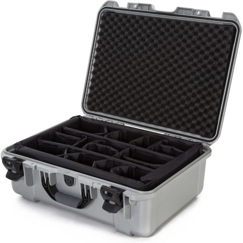  Nanuk 940 Waterproof Hard Case with Padded Dividers - Silver