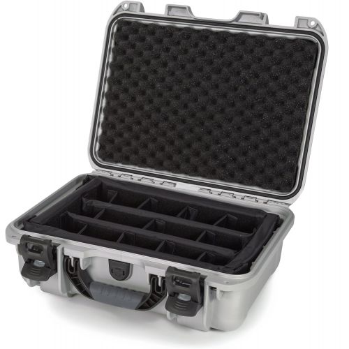  Nanuk 920 Waterproof Hard Case with Padded Dividers - Silver