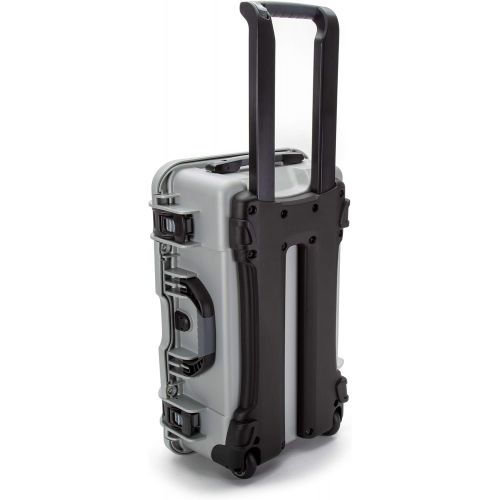  Nanuk 935 Waterproof Carry-On Hard Case with Wheels and Padded Divider - Silver