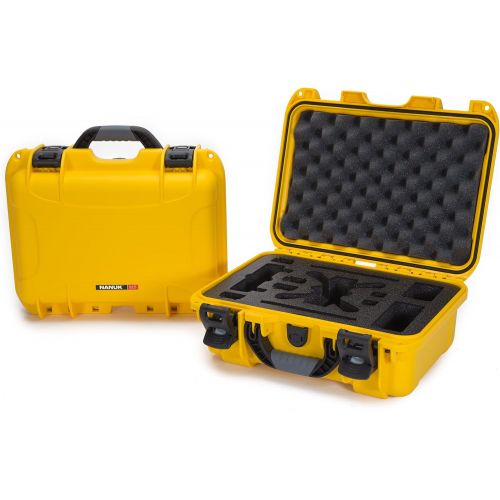  Nanuk 915 Waterproof Hard Drone Case with Custom Foam Insert for DJI Spark Flymore - Yellow