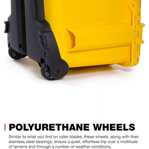  Nanuk 960 Waterproof Hard Case with Wheels and Foam Insert - Yellow