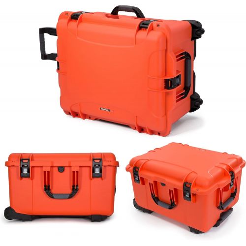  Nanuk Ronin MX Waterproof Hard Case with Wheels and Custom Foam Insert for Ronin MX Gimbal Stabilizer Systems - Orange