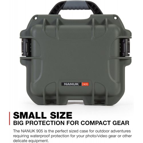  Nanuk 905 Waterproof Hard Case with Foam Insert - Olive (905-1006)