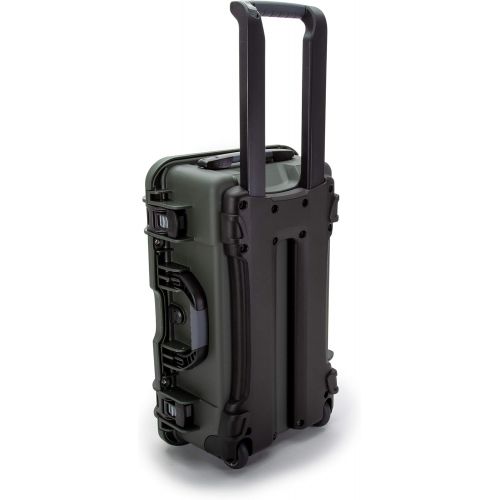  Nanuk 935 Waterproof Carry-On Hard Case with Wheels and Padded Divider - Olive