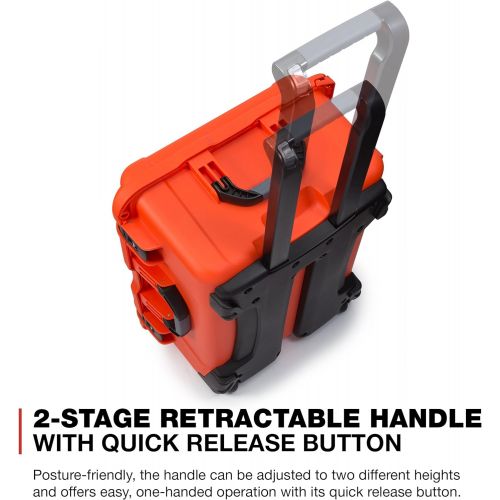  Nanuk Ronin M Waterproof Hard Case with Wheels and Custom Foam Insert for DJI Ronin M Gimbal Stabilizer Systems - 950-RON3 Orange