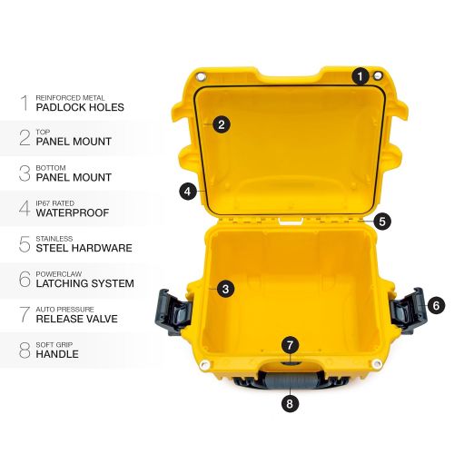  Nanuk 908 Waterproof Hard Case - Yellow