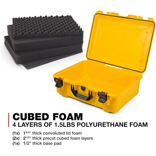  Nanuk 940 Waterproof Hard Case with Foam Insert - Yellow